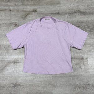 Acne Studios Lilac Purple Organic Cotton-Blend T-Shirt